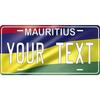 Benutzerdefiniertes Blechschild mit Mauritius-Flagge, wasserdicht, personalisierte Hausdekorationsplakette