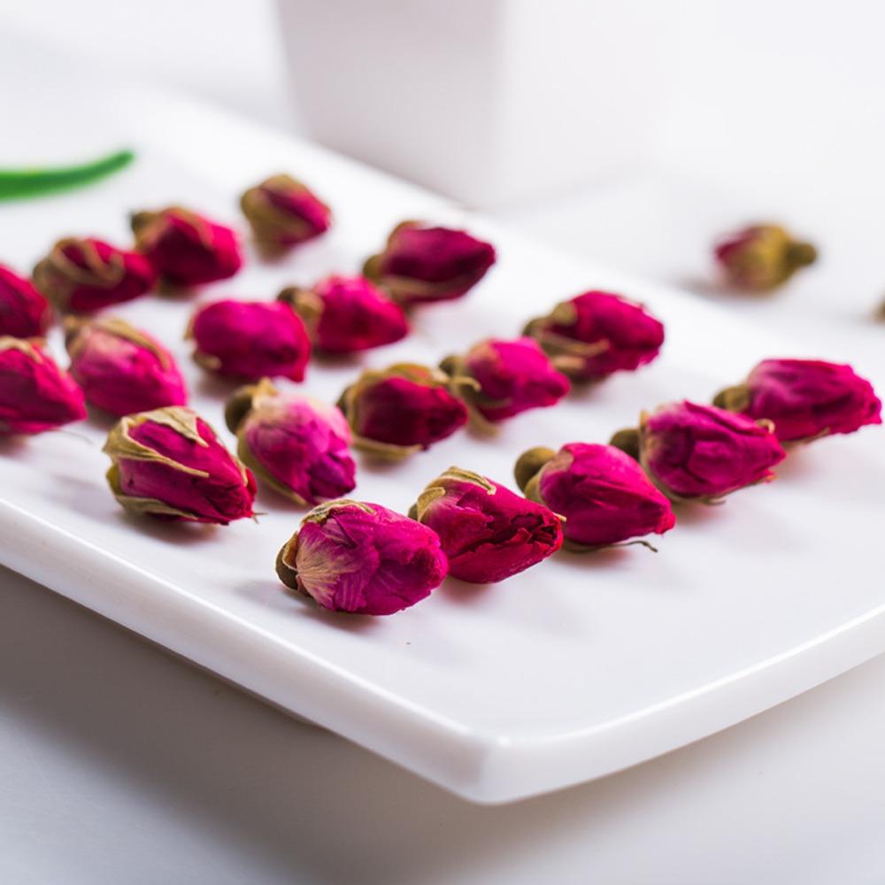 Chinese Flower Aroma Dried Red Rose Bud Tea Floral Herbal Blooming