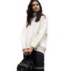 Russia Hot Sale Solid Color Women's Knitted Pullover Turtleneck Loose 066