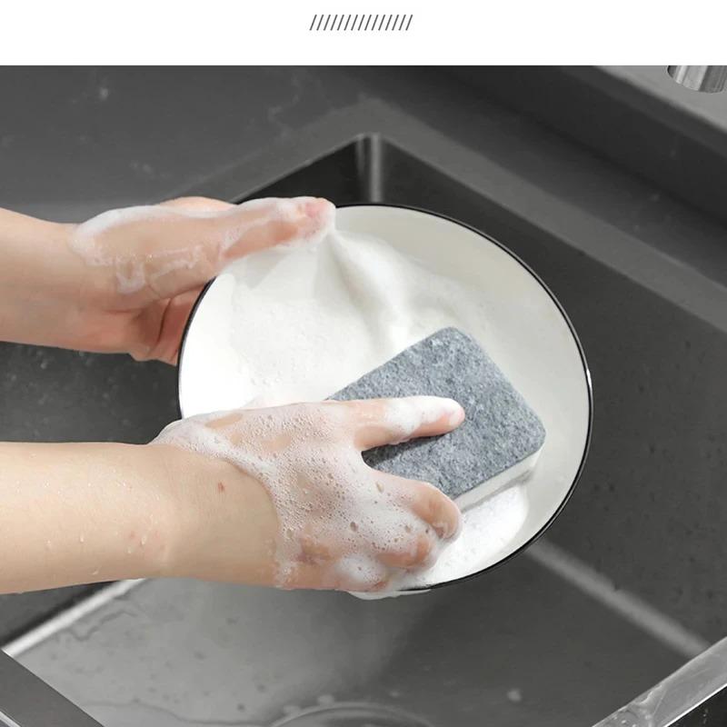 20pcs Double-sided Cleaning Sponges Pan Pot Cleaning and Maintenance Washing Sponges Household Scouring Pad Kit Tools Brush