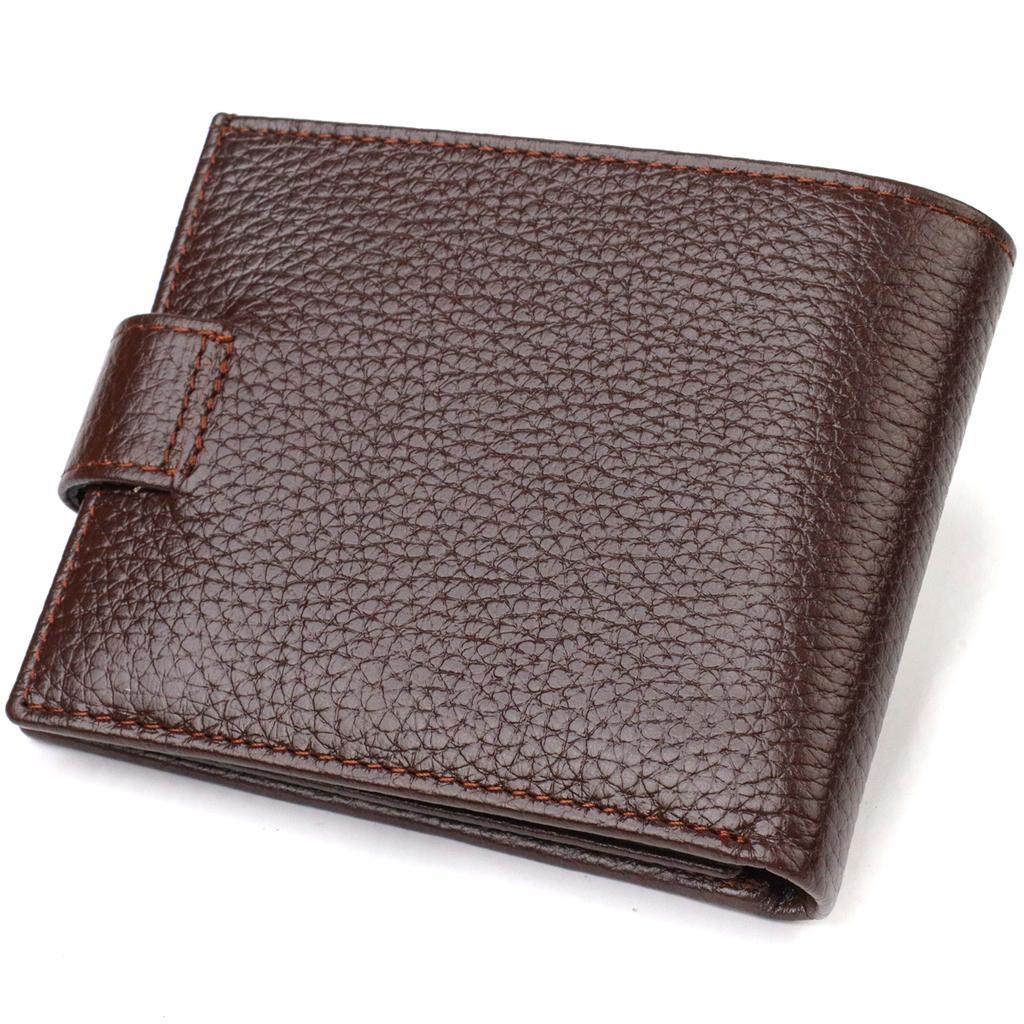 Die perfekte Geldbörse für Herren aus echtem Vollnarbenleder CANPELLINI 21881 Braun