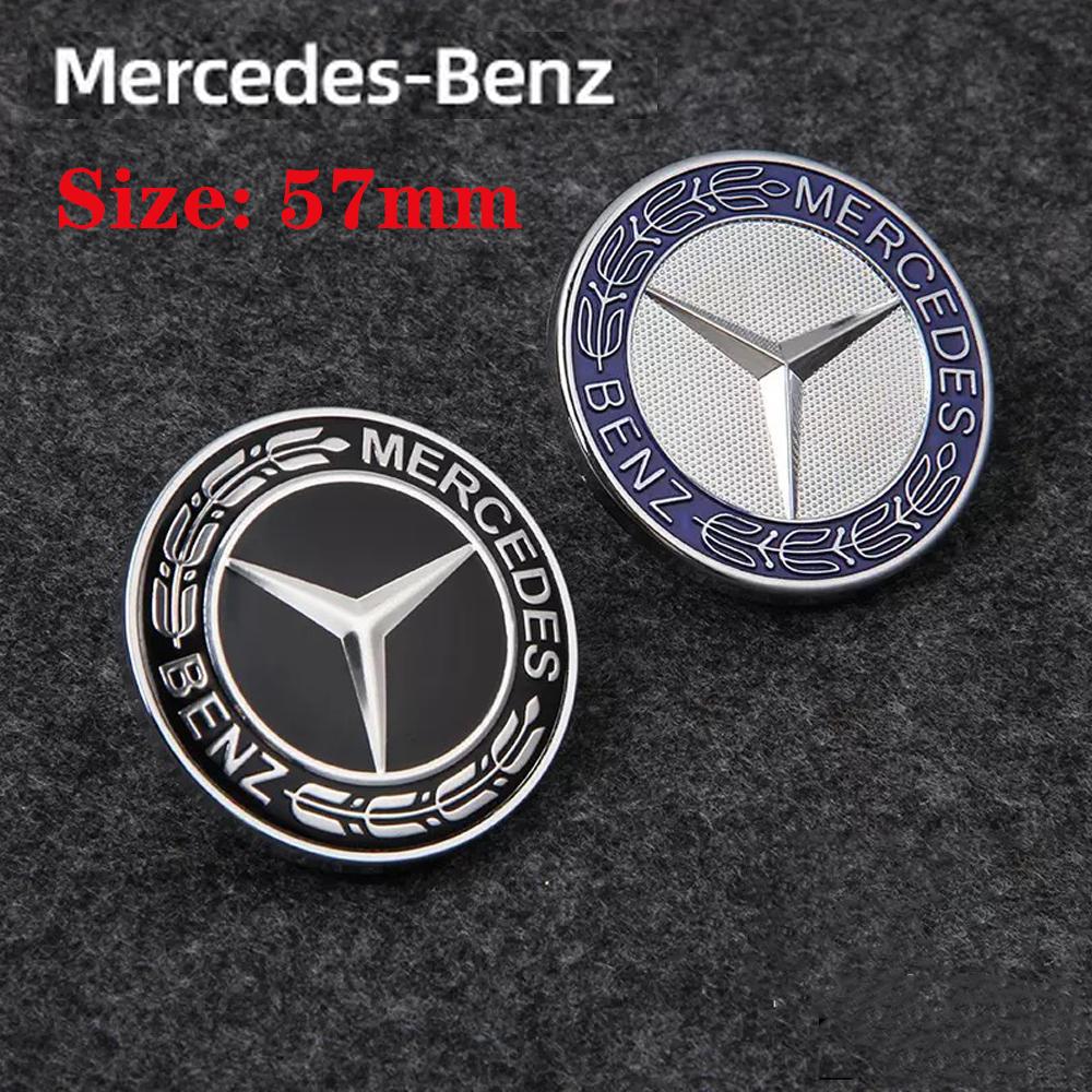 EANDL1 57mm Car Front Hood Emblem Badge Bonnet For Mercedes Benz W204 W205 W212 W213 W221 W177 W246 GLA GLC CLA Car Accessories