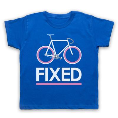Fixed Gear Fahrrad Fixie Retro Stil Fahrrad Fahren Radfahren Kinder Kind T-Shirt
