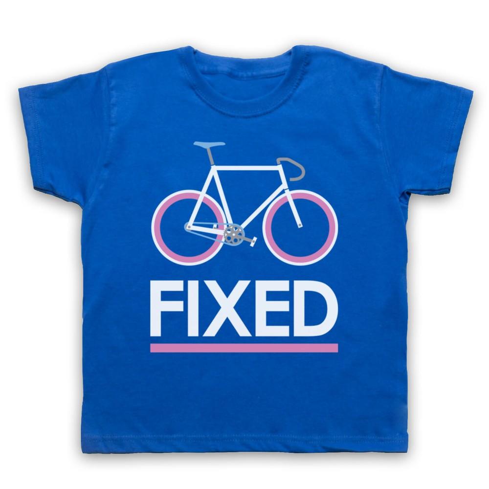 

Fixed Gear Bicycle Fixie Retro Style Bike Riding Cycle Kids Childs T-Shirt L