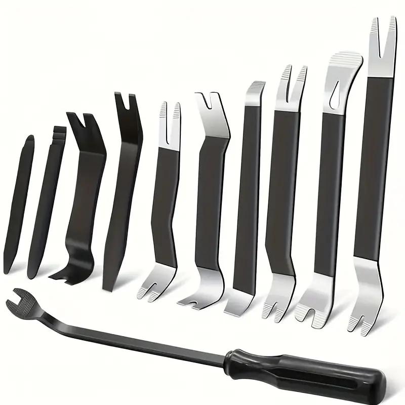 

11 PCS Car Audio Disassembly Tool PryClip Rocker Crowbar Bar Door Panel Disassembly Pry Panel Interior Car Trim Removal Tool