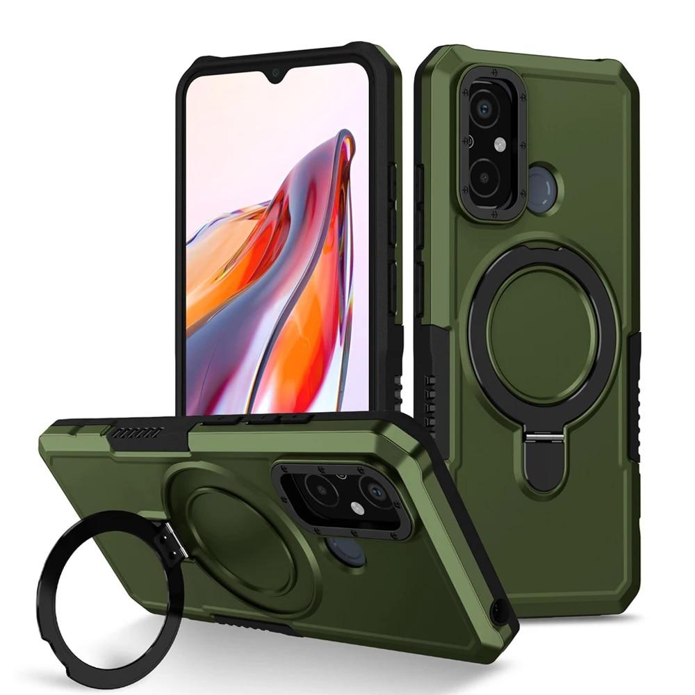 

Противоударный чехол KEYSION для Redmi 12C 10A 9C 9A 9T 9 Power, мягкий силикон + подставка для телефона с кольцом, задняя крышка для Xiaomi Redmi A1 A2 for Redmi A2 зелёный