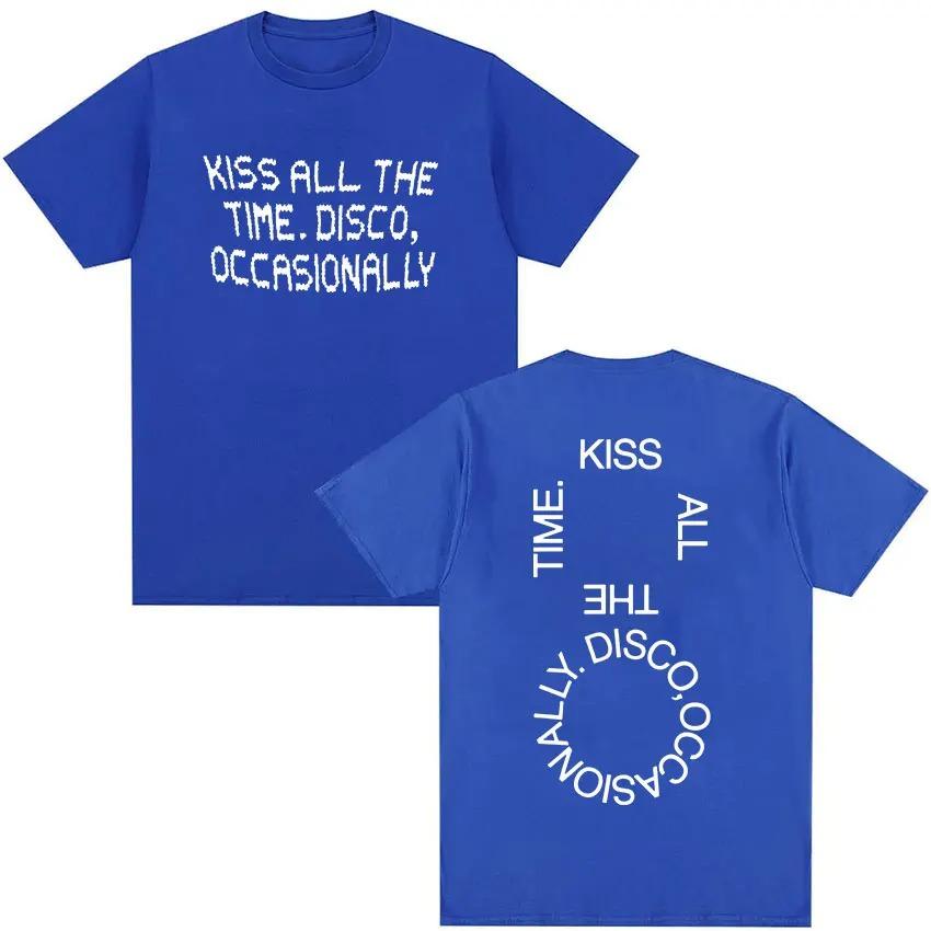 

Harry Styles Kiss All the Time Disco Occasionally 2026 Tour Graphic TShirt Unisex Crew Neck Fashion Cotton Short Sleeve TShirt S