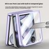 Magnetic Metal Holder Tempered Glass Film Full Protect Case For Xiaomi Mi Mix Flip2 Flip 2 Spring Hinge Protect Cover