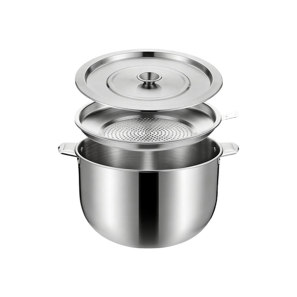 Grease Container 2L Stainless Steel Oil Storage Pot Bacon Grease Container With Strainer for Frying Baking Roasting Meal Prep