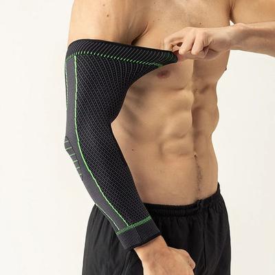 Genouillère de Fitness en Spandex Antidérapante Respirante Manchette de Bras Compression Manches de Bras Femmes Hommes