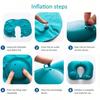2pcs Inflatable Neck Pillow for Traveling Blow Up Neck Pillows for Air Travel Travel Pillows Inflatable U-shaped Pillow