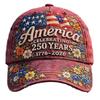 Breathable Cotton Cap For Outdoor Activities 250th Anniversary Of American Independence Lightweight Design