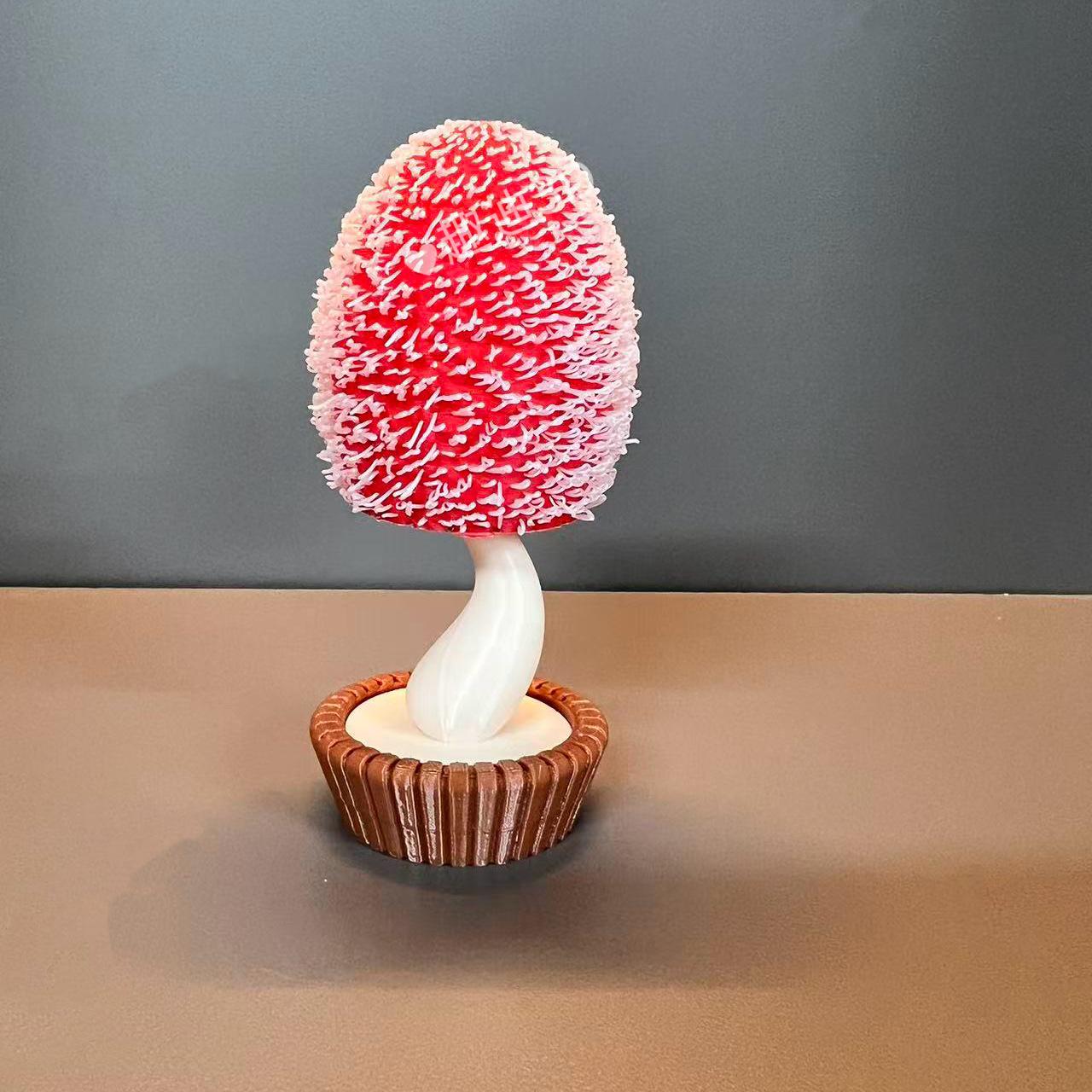 New Miniature 3D Printing Glow-In-The-Dark Mushroom Styling Ornament Toy Creative Mini Mushroom Model Desktop Decorations