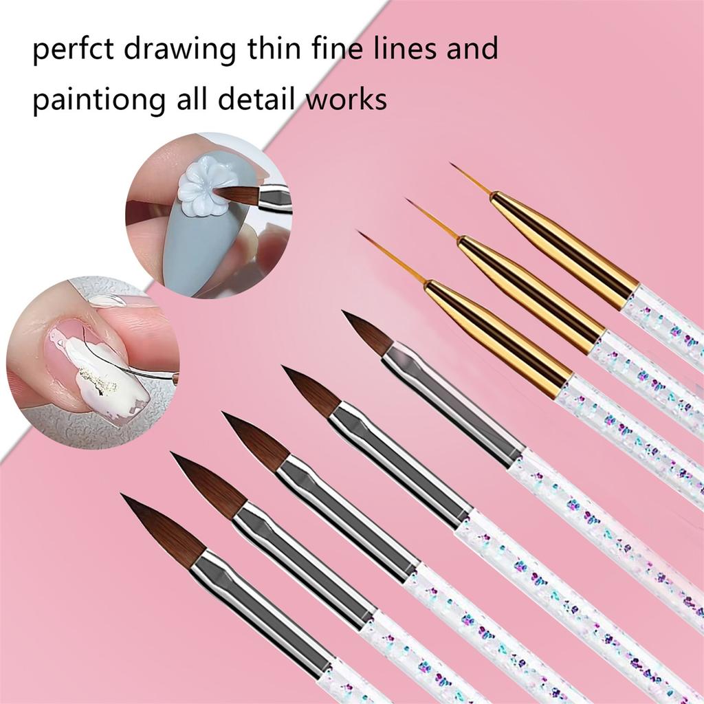 31Pcs Nail Brush Pen Set Nail Art Liner Brush UV Gel Painting Acrylic Nail Tool