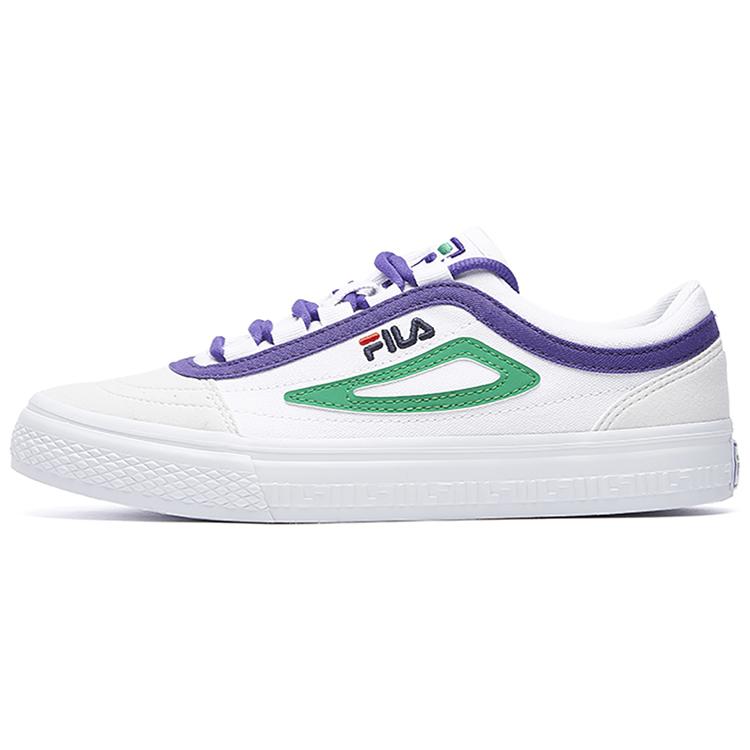 FILA Light Weight Casual Shoes White/Green/Purple Women s F12W034423FWG 36.5