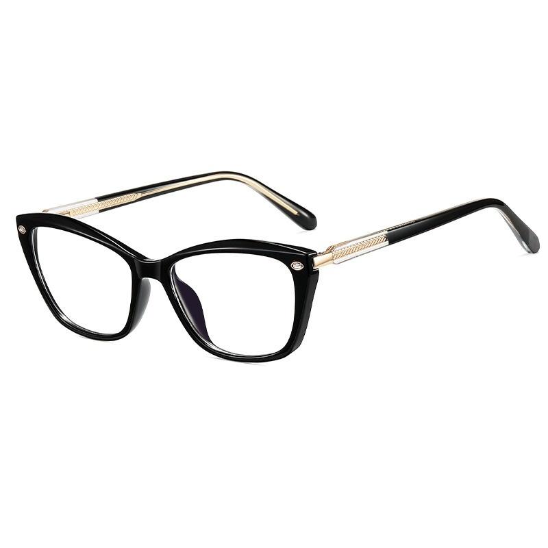 

Woman Reading Glasses High Quality Oval Transparent Eyeglass Blue Light Blocking Lenses Woman plastic demo lens