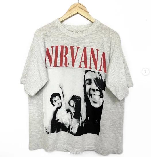 Винтажная футболка Курта Кобейна Nirvana 90-х M