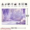 2D Enchanted Lavender Floral Photo Booth Background