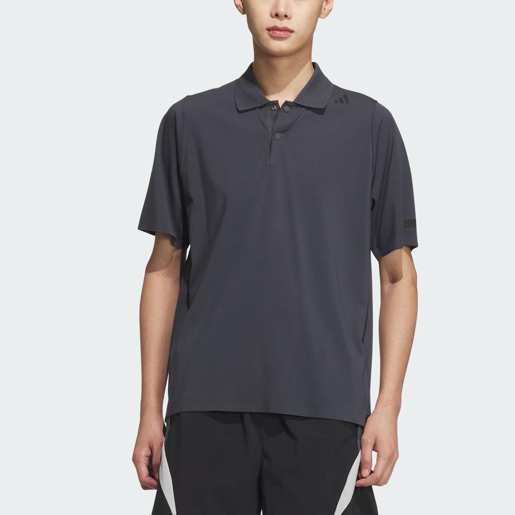 Adidas Polo Shirt Men's Dark Heather Gray JM0980-