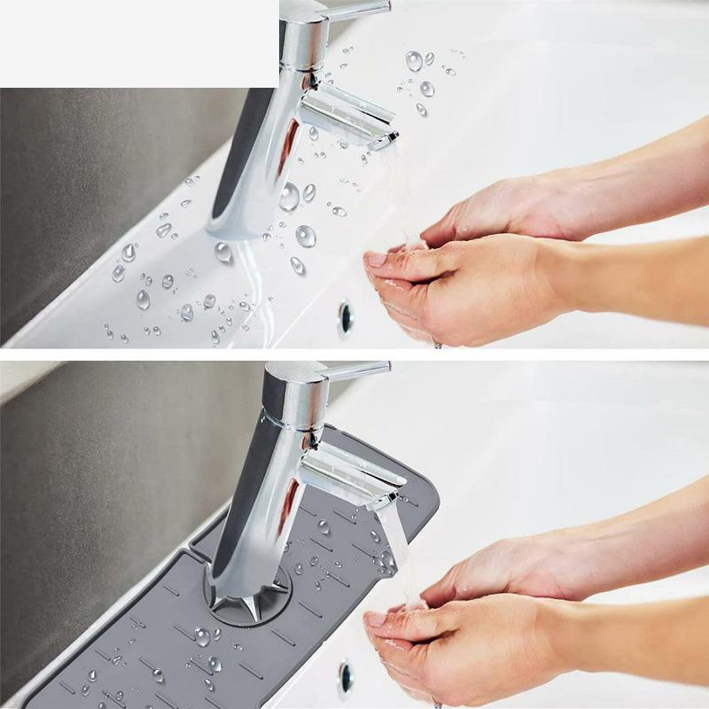 Силиконовый кухонный коврик для смесителя для раковины — фото 11