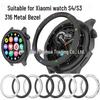 Moldura de Metal Compatível para Xiaomi Watch S4 e S3 (Aço Inoxidável 316)