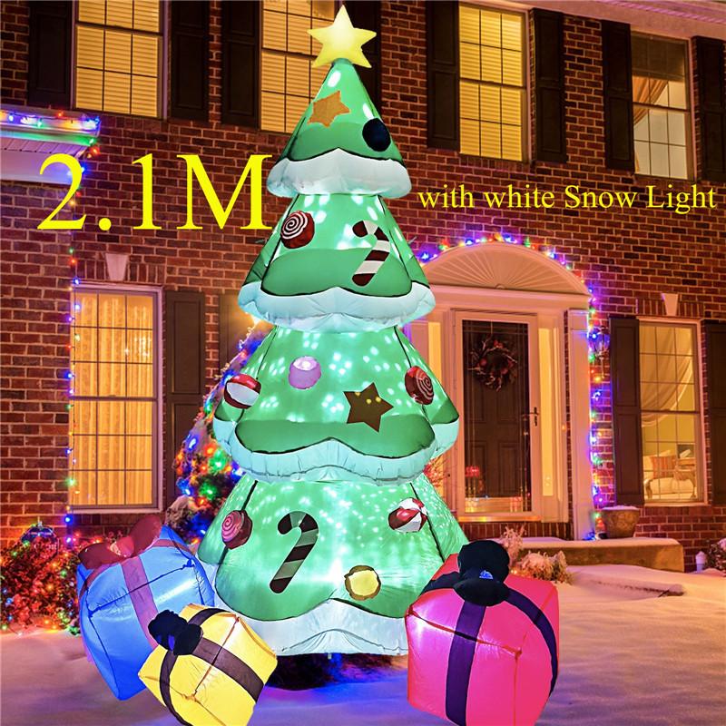 Christmas Inflatable Style Decoration Built-in LED Lights Inflatable Model Outdoor Ornament Xmas Party New Year Garden Decor