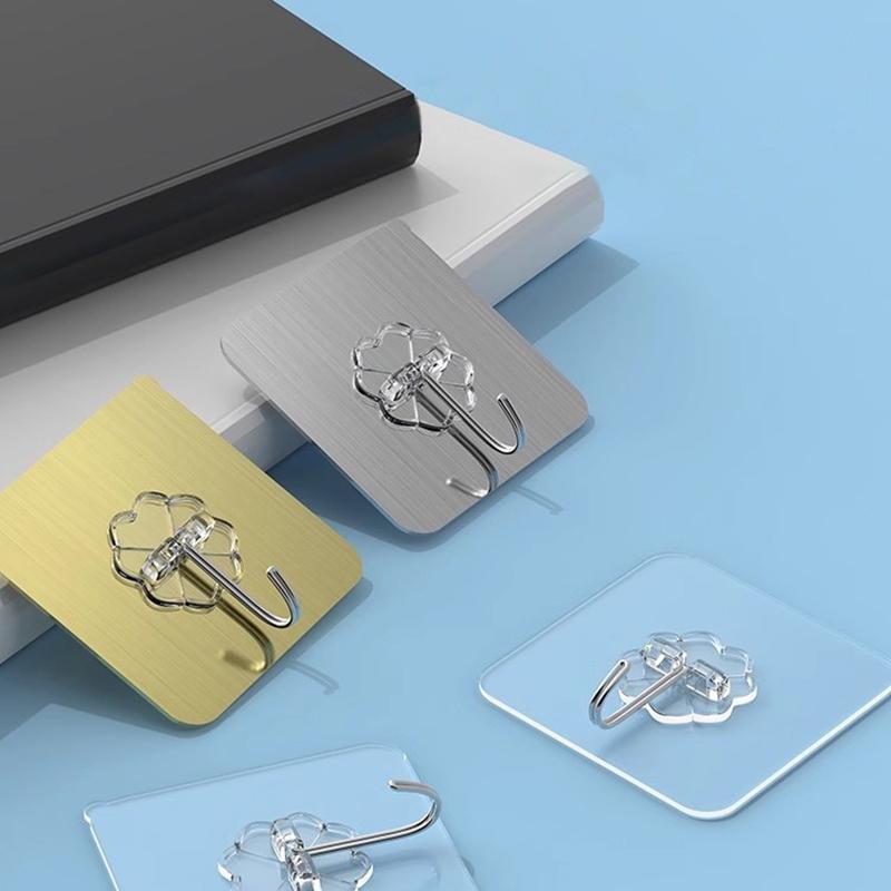 1Pcs Strong Adhesive Hook Seamless Photo Frame Hanger Hook Waterproof Kitchen Bathroom Accessories Multifunctional Storage Hook