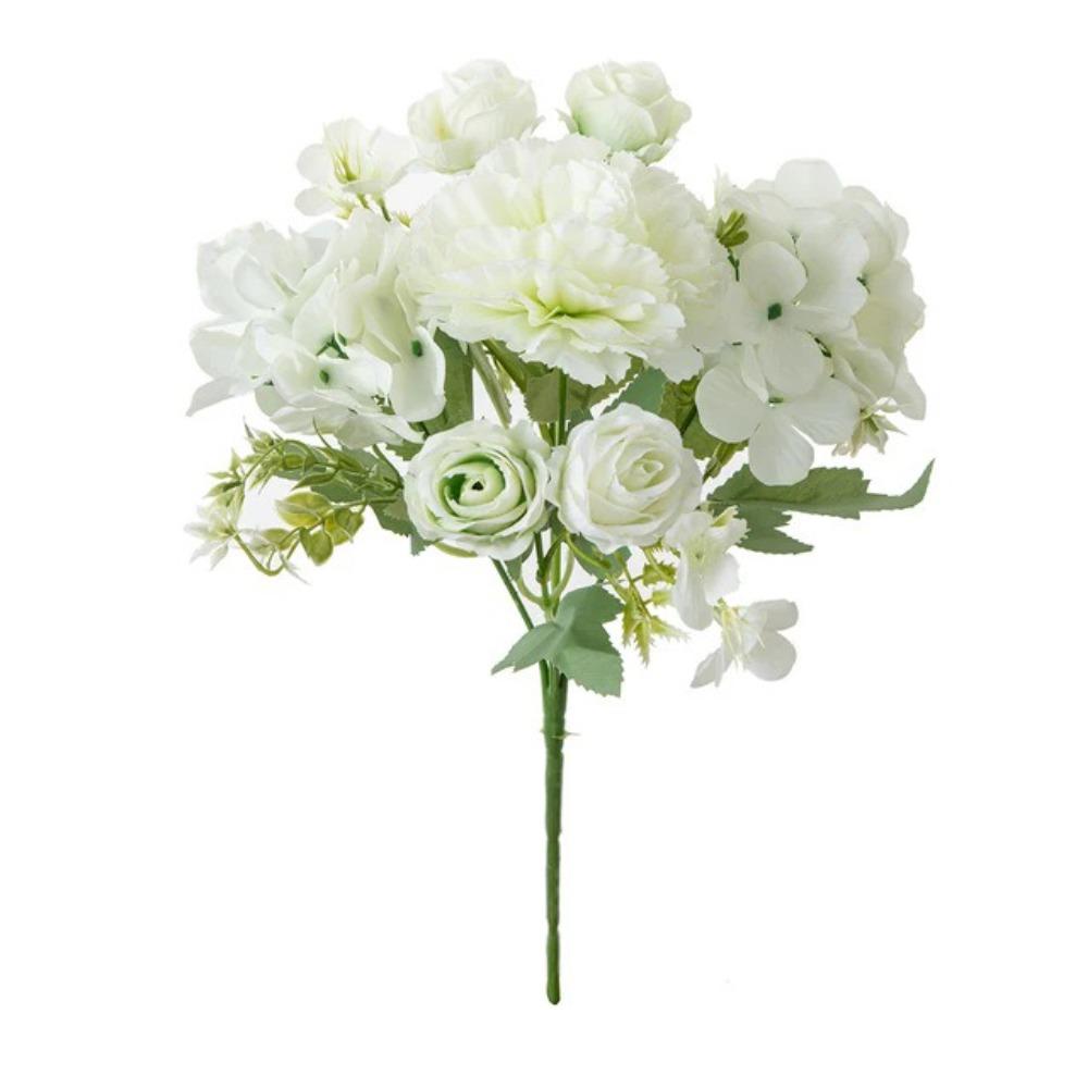 Silk Silk Artificial Flowers Vase Decorations Photo Props Artificial Roses DIY Design Bridal Bouquet Wedding Ceremony зелёный