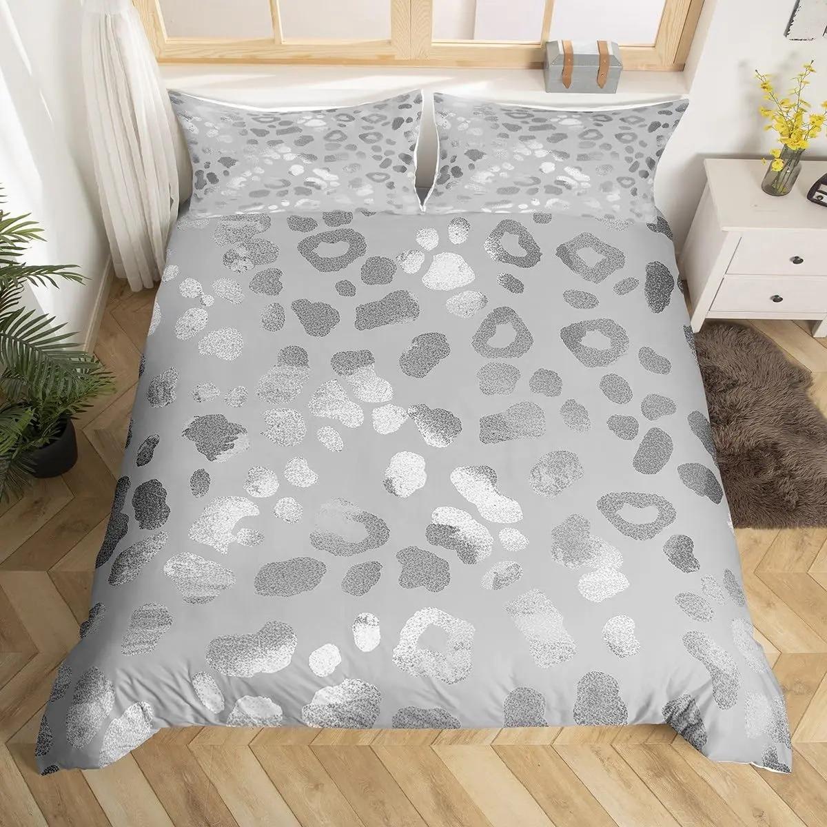 

Черный Коричневый Леопардовый Принт Покрывало Комплект Мужской Гепард Леопардовый Животный Принт Покрывало Пододеяльник Для Дома Гостиничный Номер EU Double 200x200cm