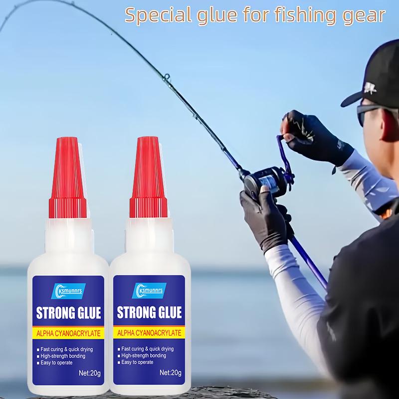 20ml Heavy-Duty Quick-Drying Fishing Rod Glue - Instant Strong Bonding, Fast-drying Adhesive, Suitable for Fishing Rod Tips, Ind