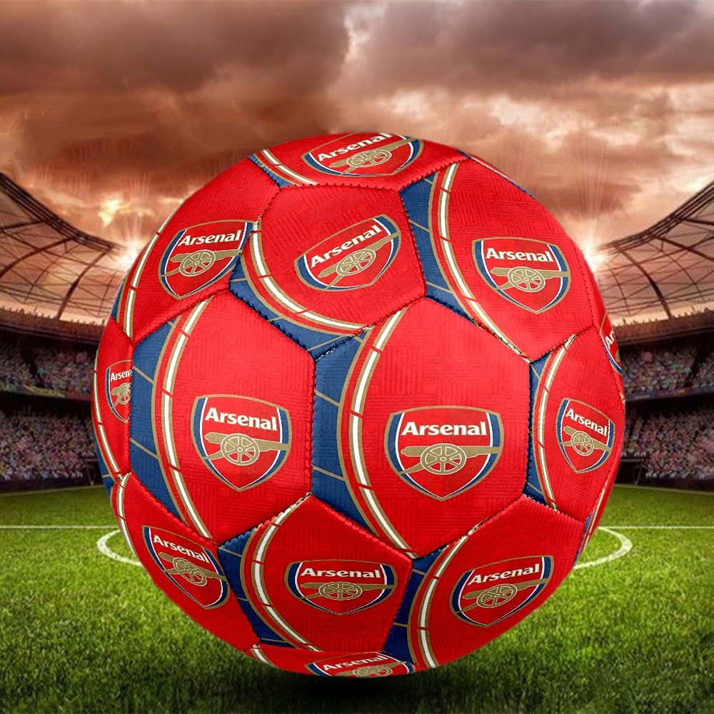 Arsenal F.C Print Size 5 Soccer Ball, Standard Match Football for Sports Game and Team Practice, Ideal Gift for Soccer Fans