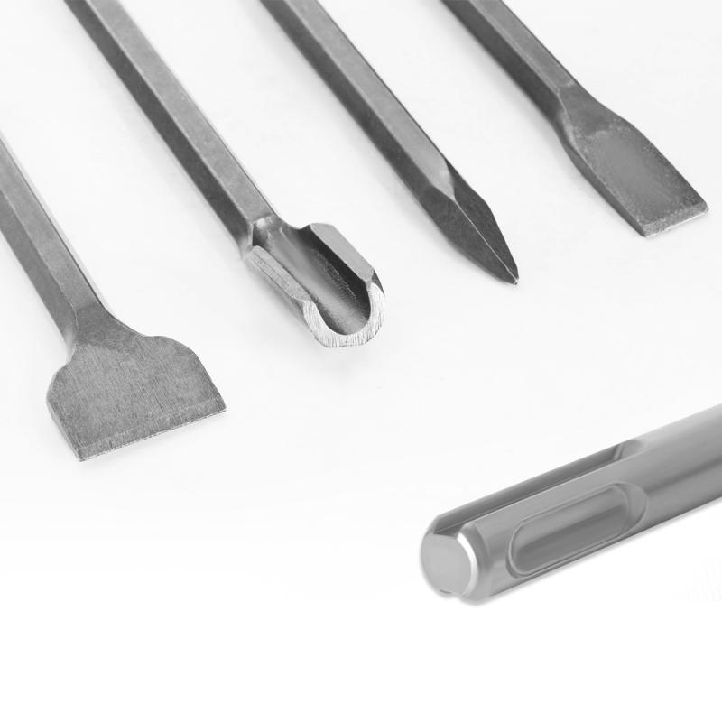 4 Stück/Packung 40cr 250mm Flachmeißel Elektrischer Hammerbohrer zum Brechen von Betonmauern