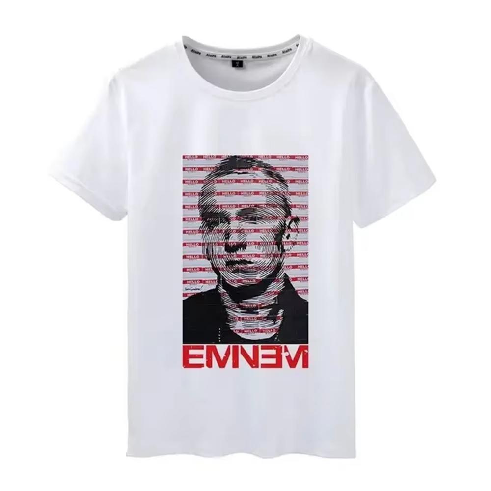 2026 Rapper Eminem T Shirt Women Unisex Fashion Tshirts Hip Hop Tops Tees Rock Camisetas Boy Tees Summer New Unisex