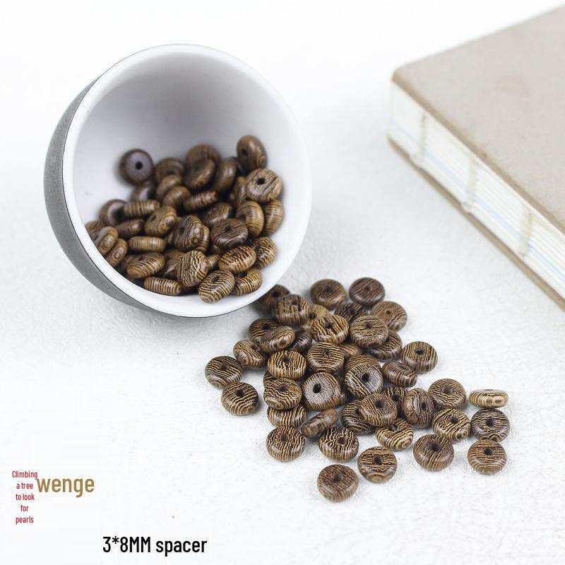 

Natural Solid 3x8MM Chicken Wing Wood Spacer Loose Beads for DIY Buddhist Bracelets and Wenwan Jewelry Accessories