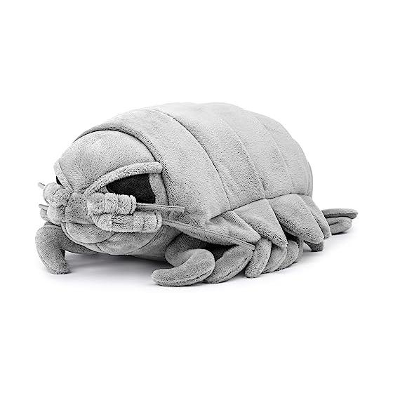 Realistic Giant Isopod Plush Toy 34cm Sea Life Gray Isopod Plush Toy, Soft and Durable Soft Shark Model Stuffed Toy Kids Gift Collection Girls Boys