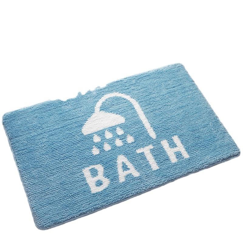 Toilet Floor Surface Mat Toilet Door Moisture-wicking Carpet Door Rug Entry Bedroom Floor Mat Bathroom Slip-resistant Mat