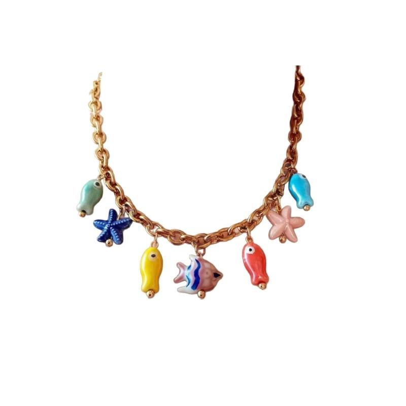 

Elegant Aquatics Jewelry Designs Offering Comfortable Wear Fish Charm Necklace for Special Occasions 1