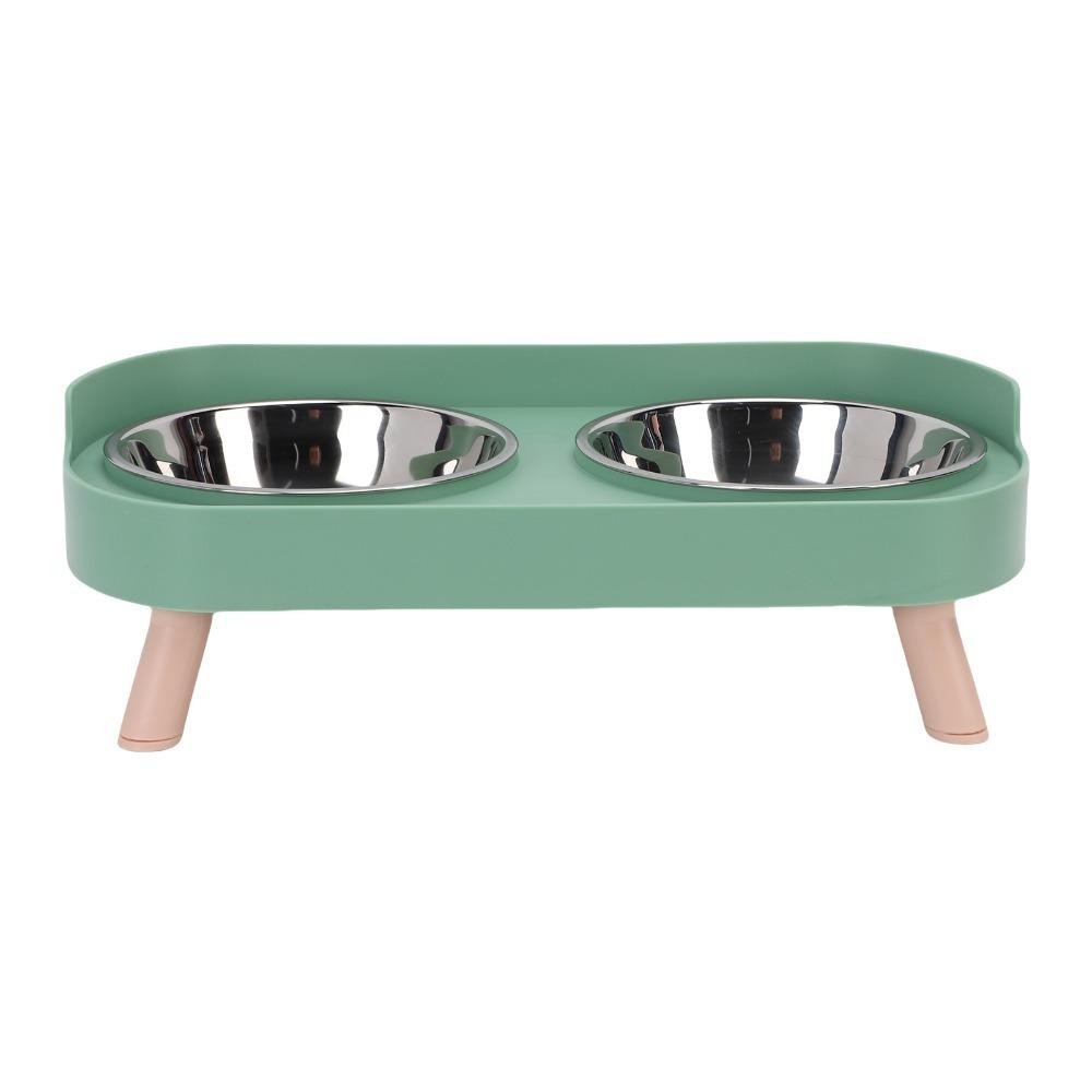 Multi Color Frame Cat Feeding Bowl Adjustable Height Dog Food Water Bowl  Cat Daily Eating
