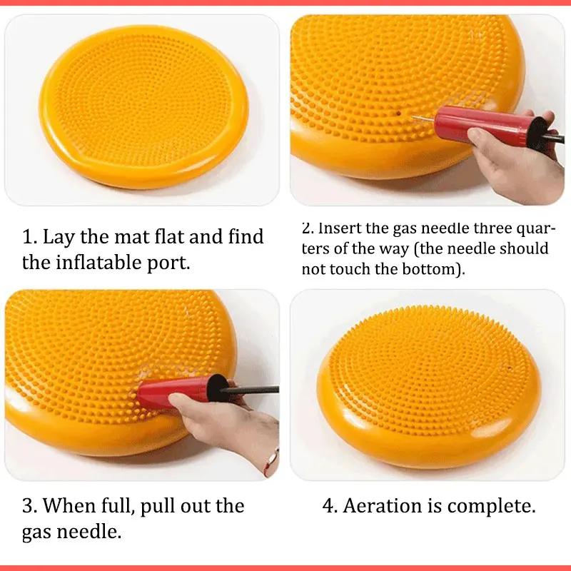 Inflatable Cushion Toy for Kids Montessori Balance Pad Sensory Integration Training Tactile Mat for Sports Exercise Fun Games