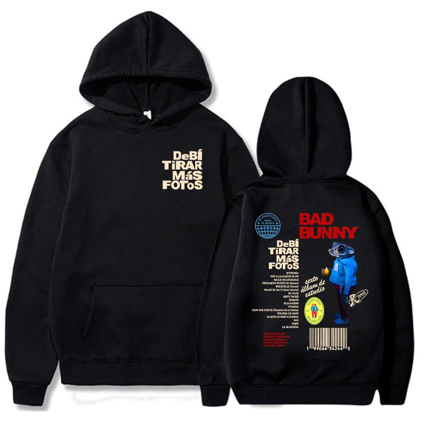 Bad Bunny DTMF Debí Tirar Mehr Fotos Hoodies 2025 Neues Album Mode Sweatshirts Roupas Femininas Mit Kapuze Winter Pullover Frauen