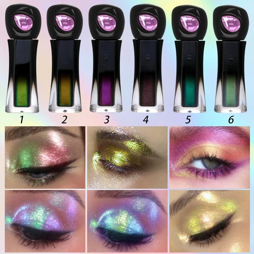 6-color Chameleon Eyeshadow  Fine Sparkling Chameleon Eyeshadow  Pearlescent Sleeping Eye Liquid Eyeshadow