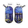Cute Cat Dog Sunglasses Case Soft Neoprene Glasses Case With Carabiner Clip Portable Protective Eyeglass Pouch Travel Gift