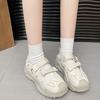 Thick-soled Mary Jane shoes women's 2025 new summer Velcro hollowed-out Roman sandals soft-soled breathable dad shoes