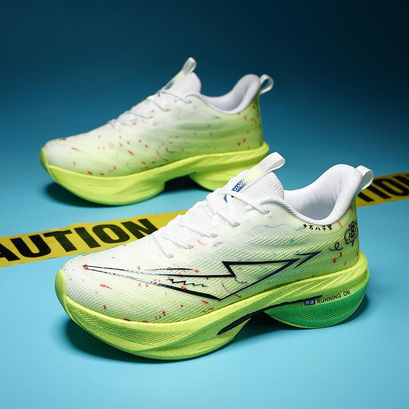 Spring and summer running shoes carbon board really burst sole primary and secondary school students youth sports shoes physical education class long-