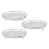3PCS Fryer Rack Set 304 Stainless Steel Stackable Multi Layer Dehydrator Rack 8 Inch Fryer Accessories