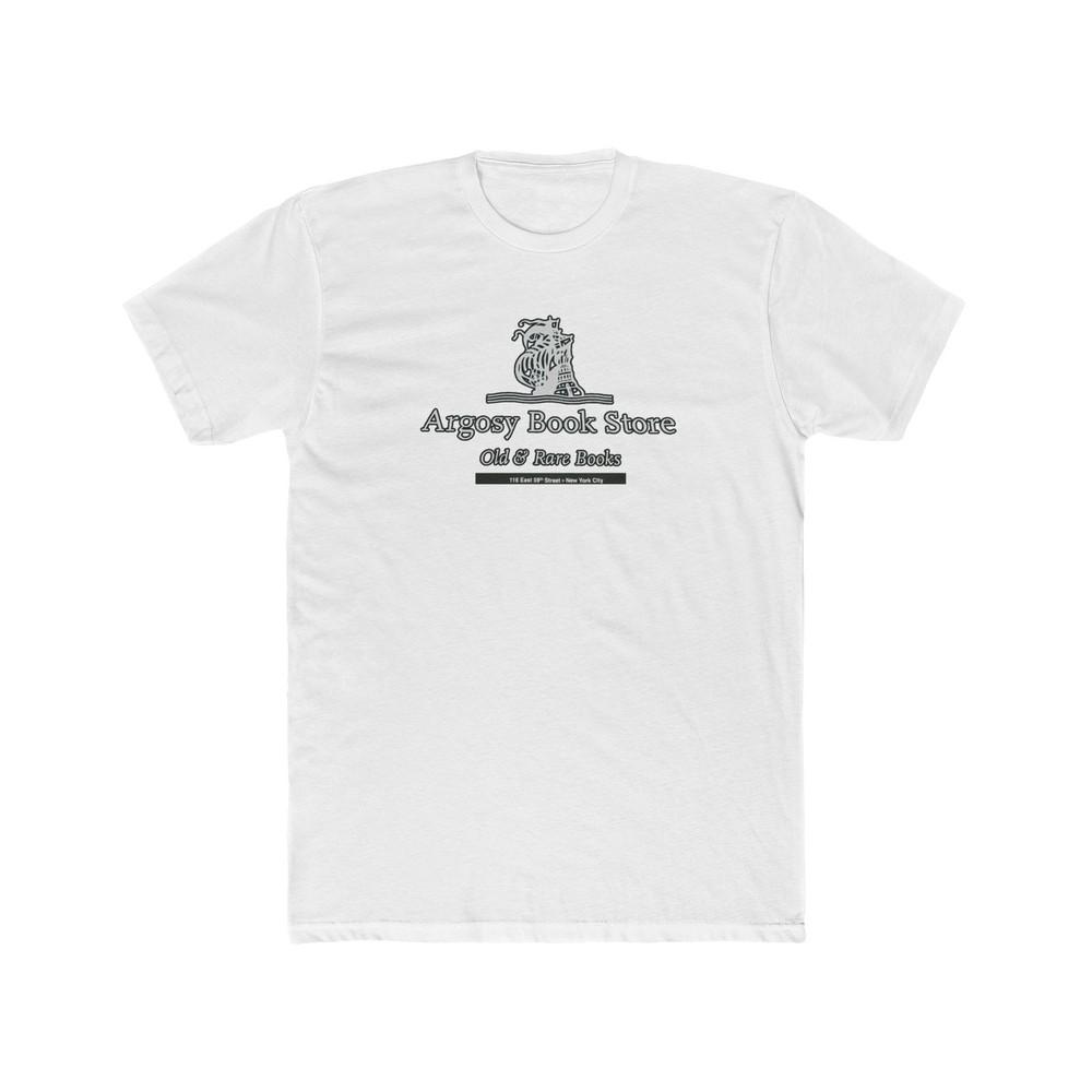 

Argosy Books Bookstore New York City Men#039;s Cotton Crew Tee Rare Books Unisex T-Shirt XXL