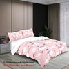 3pcs Pink Cute Dog Themed Pattern Printed Bedding Set, 1*duvet Cover+2*pillowcase,for Teenagers and Adult Bedroom, Birthday Gift