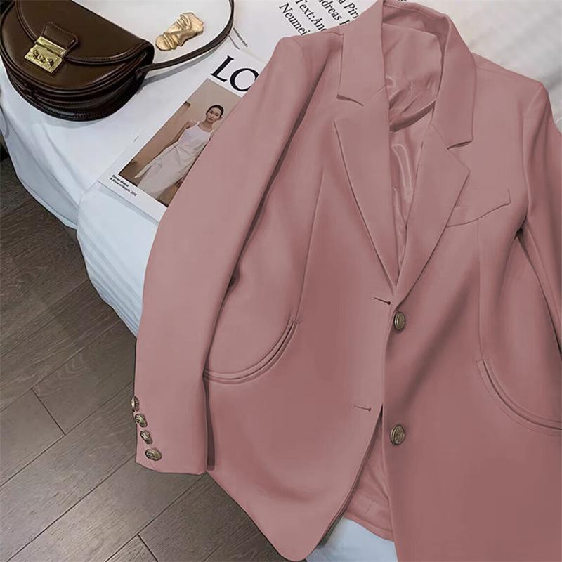 Formal Blazers Suit Jacket for Women Solid Color Long Sleeve Blazers