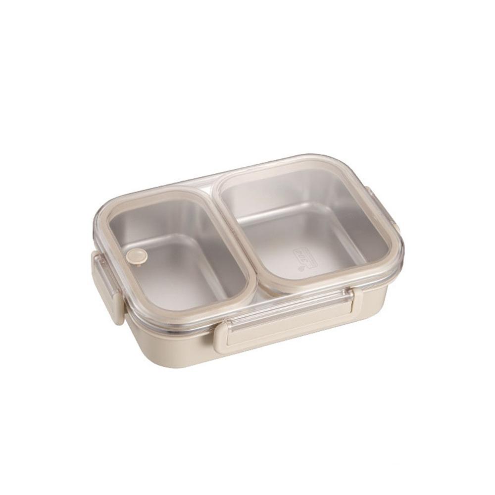 Sealed Stainless Steel Lunch Box Rectangle Rectangle Lunch Box 2/3 Gird Food Storage Box  Outdoor
