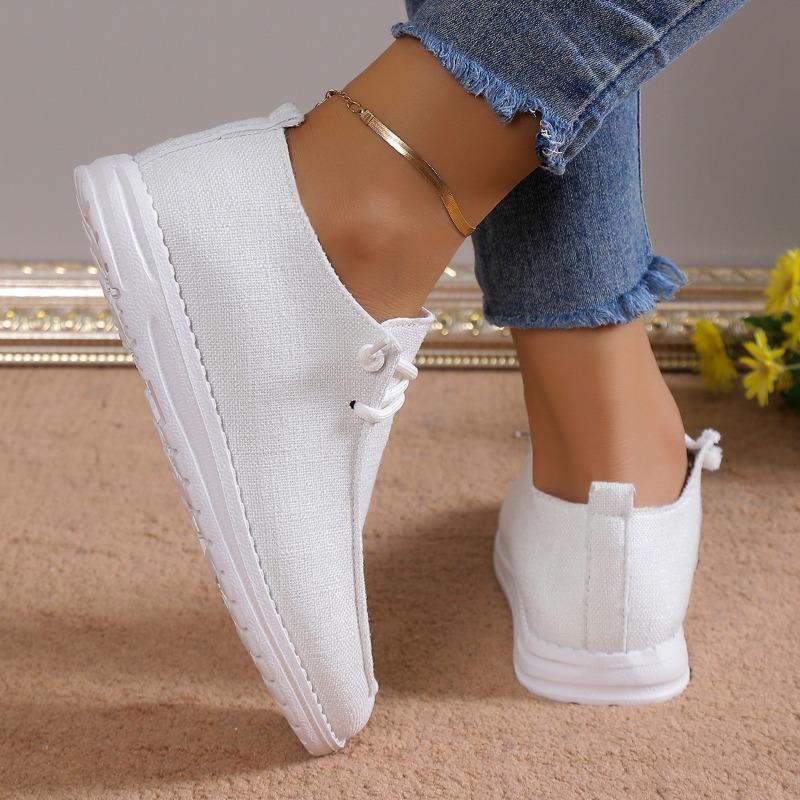 Fashion Women Canvas Shoes Summer Fashion Breathable Flat Shoes Casual Loafers Sneakers Women Walking Sports Shoes